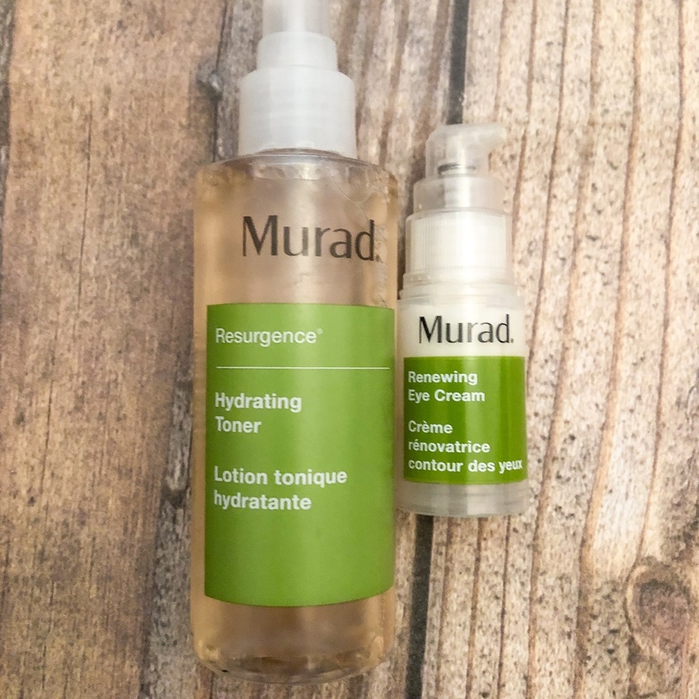 Murad toner and eye cream